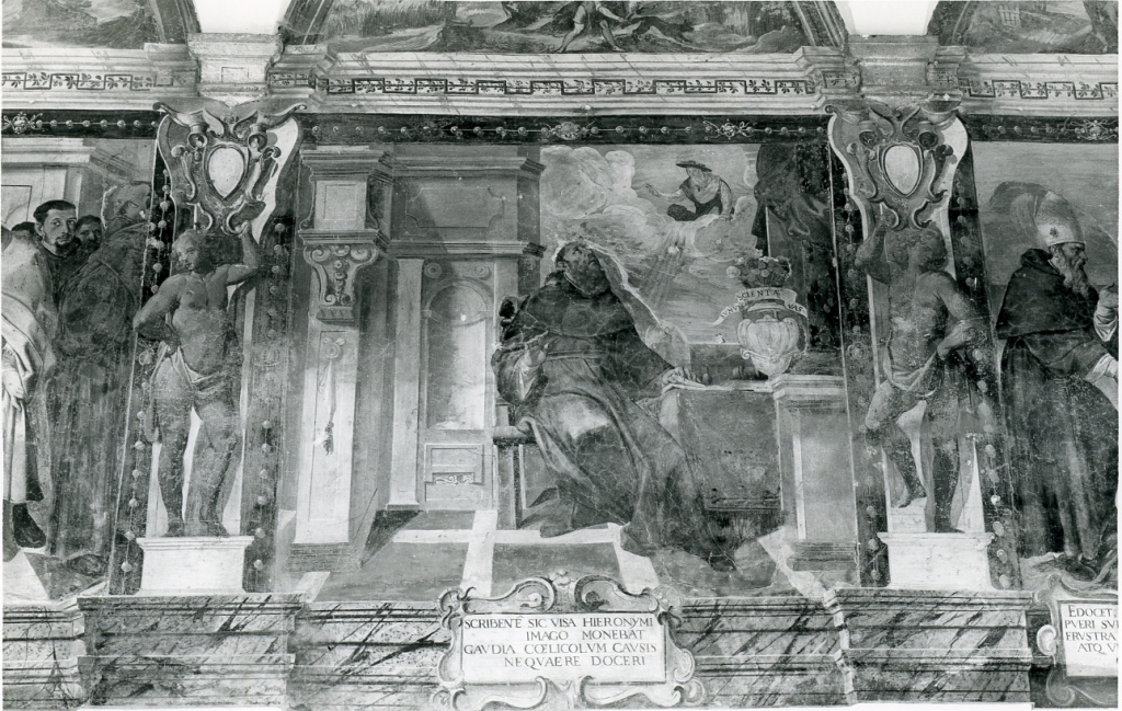 San Girolamo appare a Sant'Agostino (dipinto) di Ganassini Marzio (inizio sec. XVII)