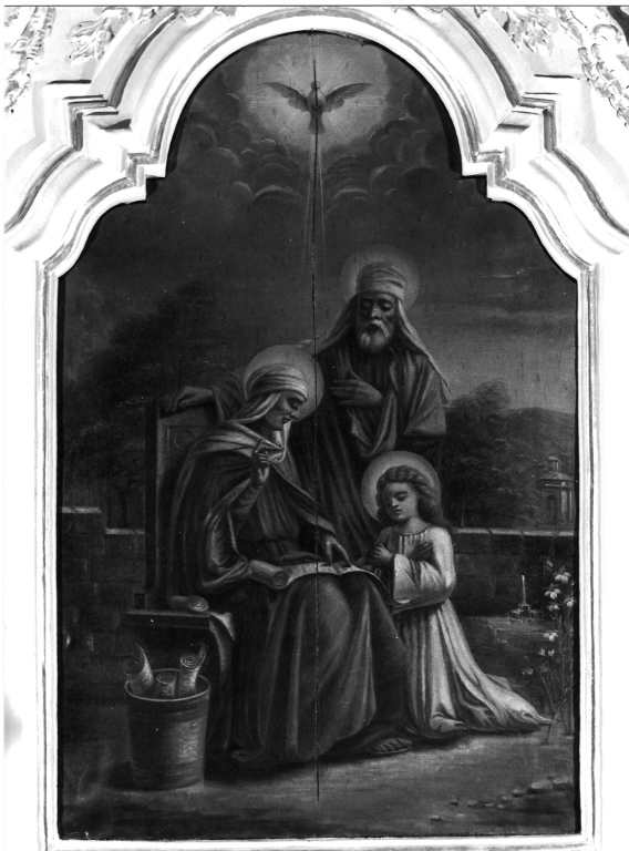 educazione di Maria Vergine (dipinto) - ambito laziale (fine sec. XVIII)