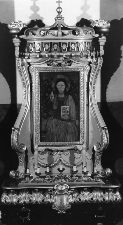 Cristo Salvatore (dipinto) - ambito spagnolo (sec. XIV)
