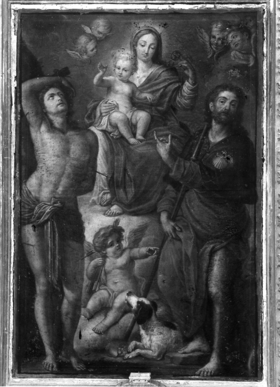Madonna del Rosario (dipinto) - ambito laziale (prima metà sec. XVIII)