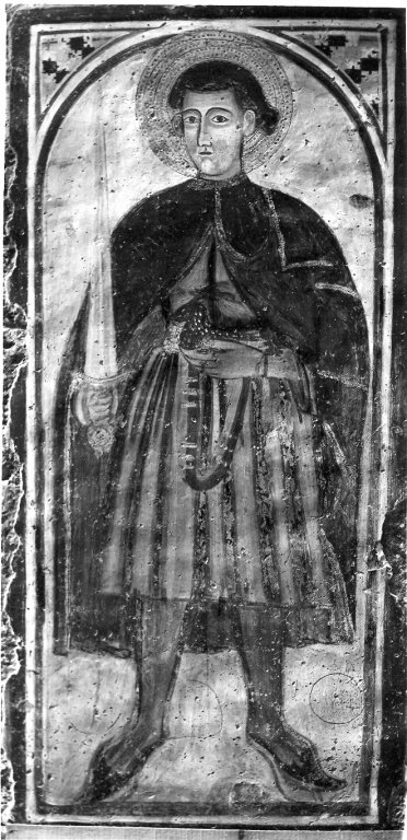 Santo guerriero (dipinto) - ambito viterbese (secc. XIV/ XV)