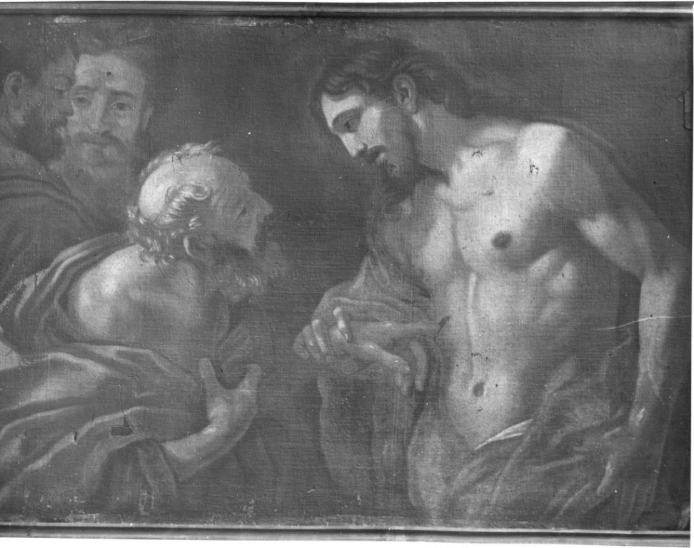 incredulità di San Tommaso (dipinto) - ambito laziale (secc. XVII/ XVIII)