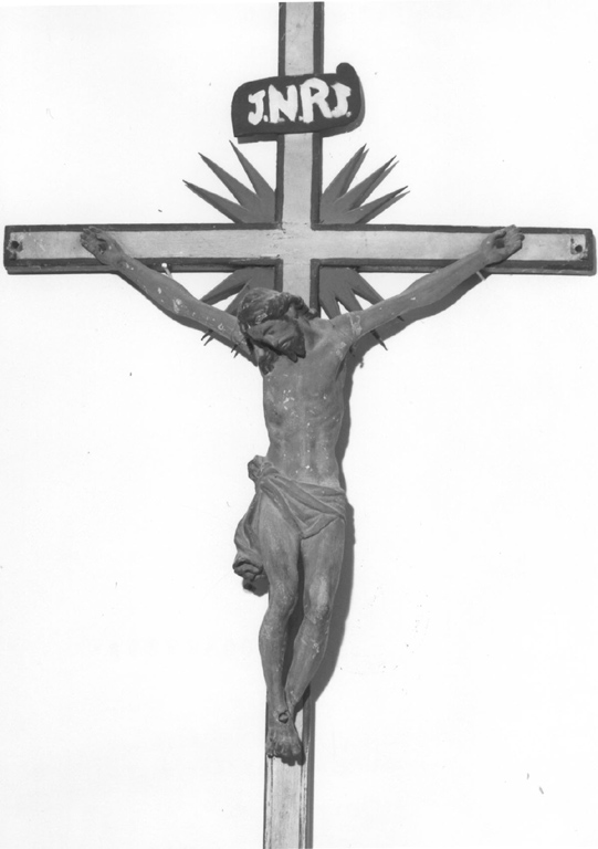 Cristo crocifisso dolente (croce processionale) - ambito laziale (sec. XVIII)