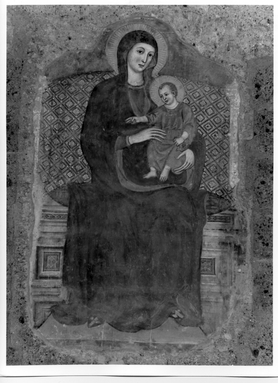 Madonna in trono con Bambino (dipinto) - ambito senese (prima metà sec. XIV)