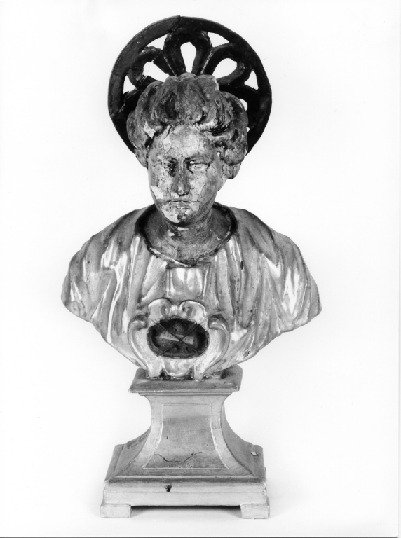 Santo (reliquiario - a busto) - manifattura laziale (metà sec. XVII)