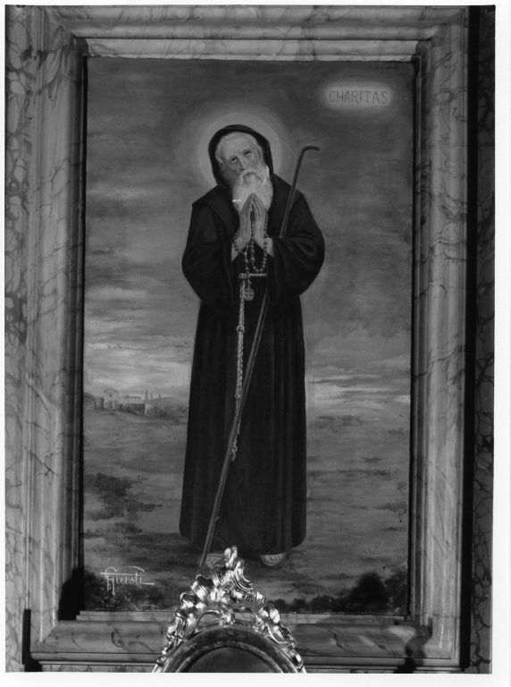 San Francesco di Paola (dipinto) di Tommasi Giusto (inizio sec. XX)
