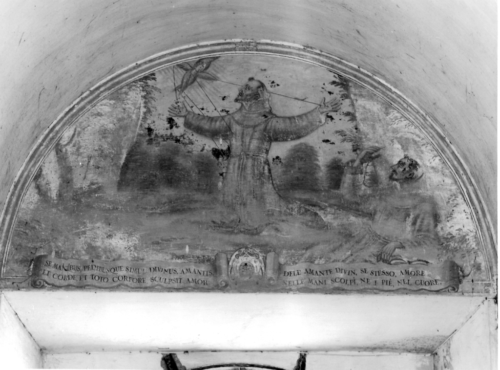 San Francesco d'Assisi riceve le stimmate (dipinto, ciclo) - ambito laziale (fine sec. XVII)