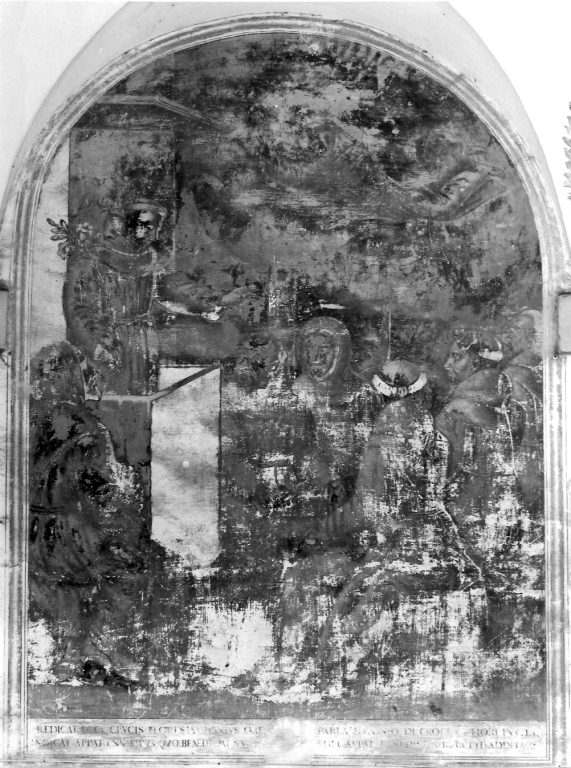 predica di Sant'Antonio da Padova ai confratelli (dipinto, ciclo) - ambito laziale (fine sec. XVII)