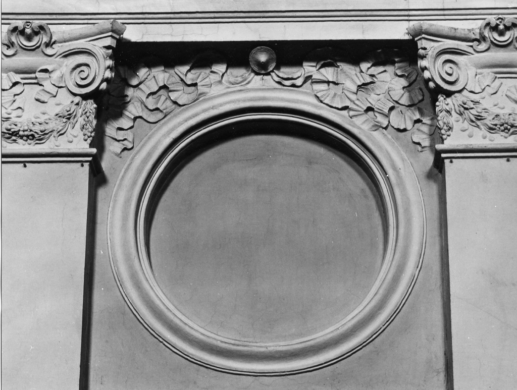medaglione ornamentale, serie - ambito laziale (prima metà sec. XVIII)