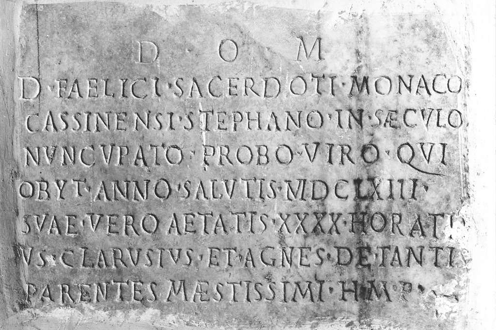 lapide tombale - ambito italiano (sec. XVII)