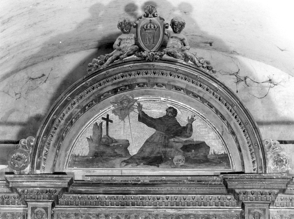 S. Francesco riceve le stimmate (dipinto) - ambito laziale (fine sec. XVI)