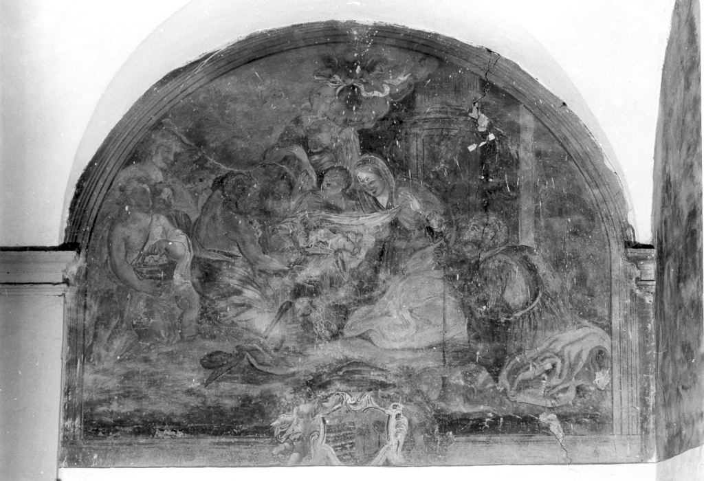 Storie della Vergine e santi (dipinto) - ambito Italia centrale (sec. XVII)