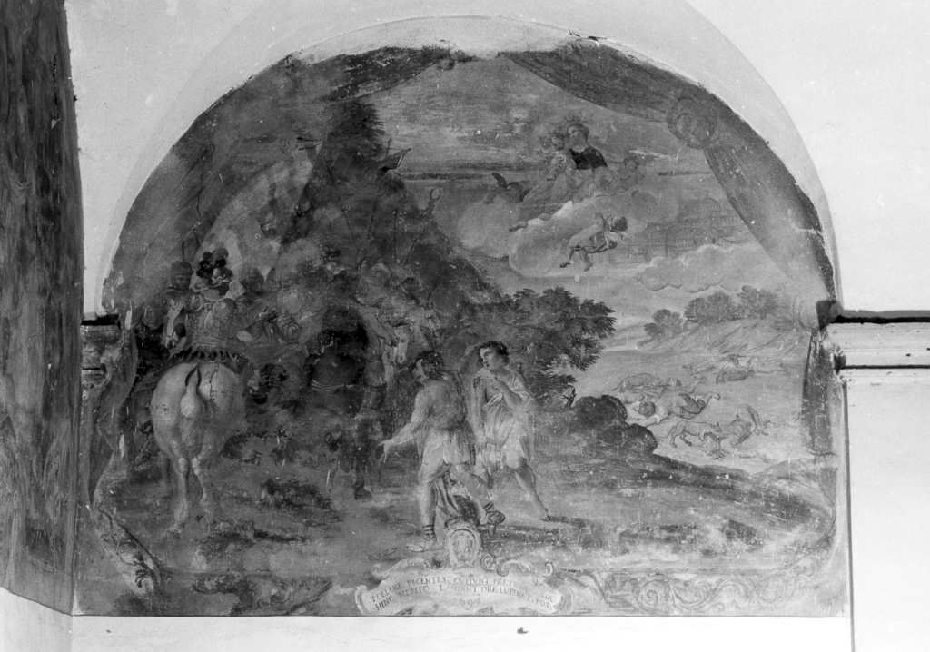 Storie della Vergine e santi (dipinto) - ambito Italia centrale (sec. XVII)