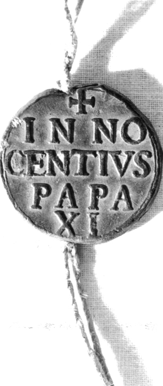 bolla papale - ambito romano (sec. XVII)