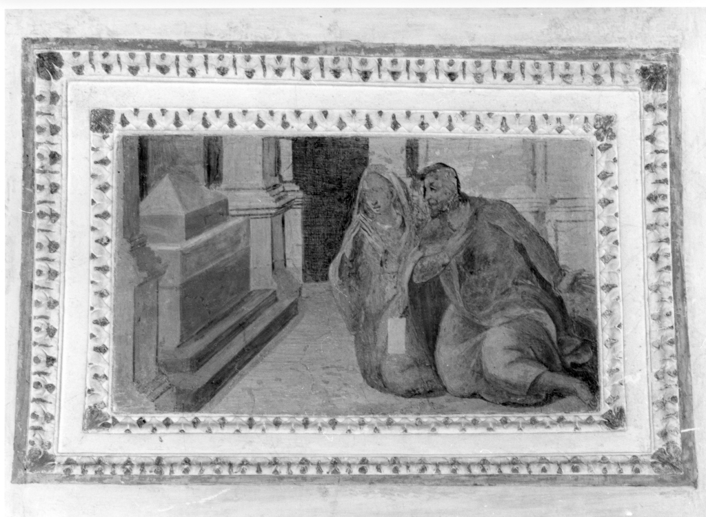 San Giuseppe e la Madonna (dipinto) - ambito romano (sec. XVI)