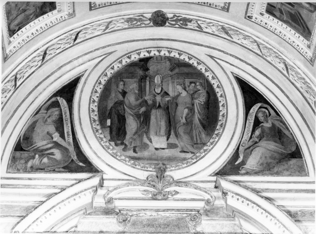 Sposalizio di Maria Vergine (dipinto) - ambito romano (sec. XVI)