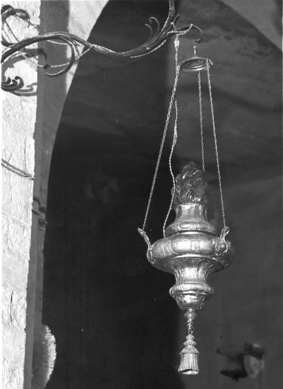 lampada pensile, serie - ambito laziale (sec. XVIII)