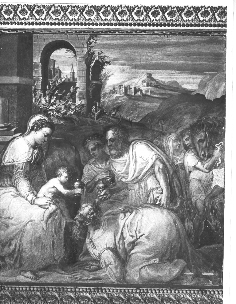 adorazione dei Re Magi (dipinto, ciclo) di Zuccari Taddeo (cerchia), Zuccari Federico (cerchia) (seconda metà sec. XVI)