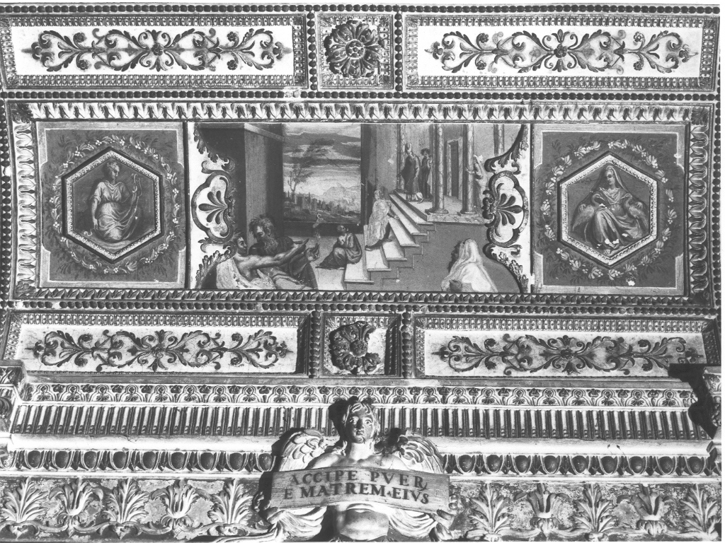 presentazione di Maria Vergine al tempio (dipinto, ciclo) di Zuccari Taddeo (cerchia), Zuccari Federico (cerchia) (seconda metà sec. XVI)