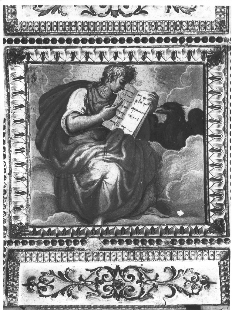 San Giovanni Evangelista (dipinto, ciclo) di Zuccari Taddeo (cerchia), Zuccari Federico (cerchia) (seconda metà sec. XVI)
