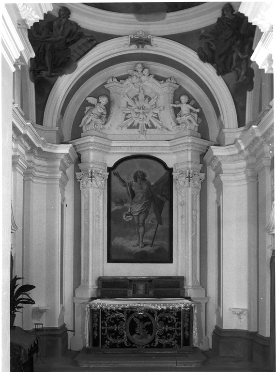 colomba dello Spirito Santo e cherubini (altare) - ambito laziale (seconda metà sec. XVIII)