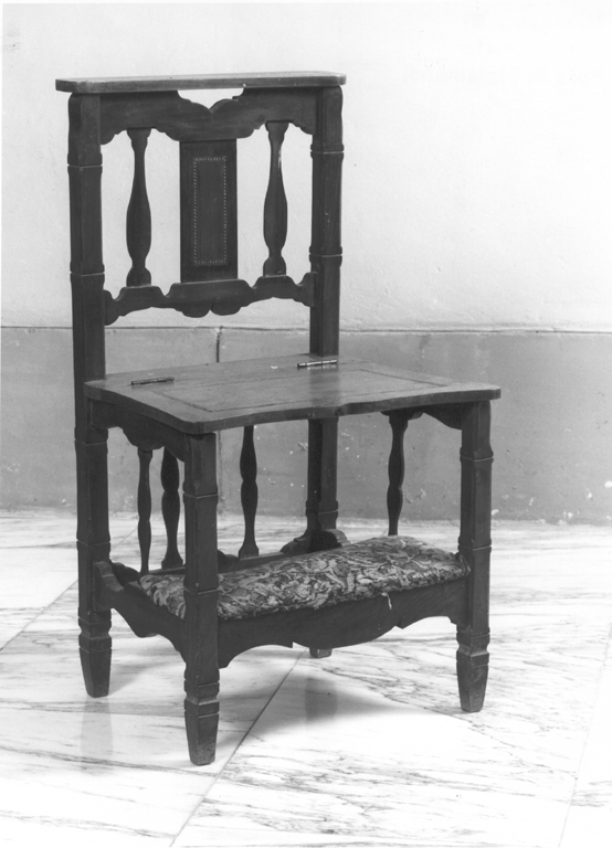 sedia-inginocchiatoio - ambito laziale (inizio sec. XX)