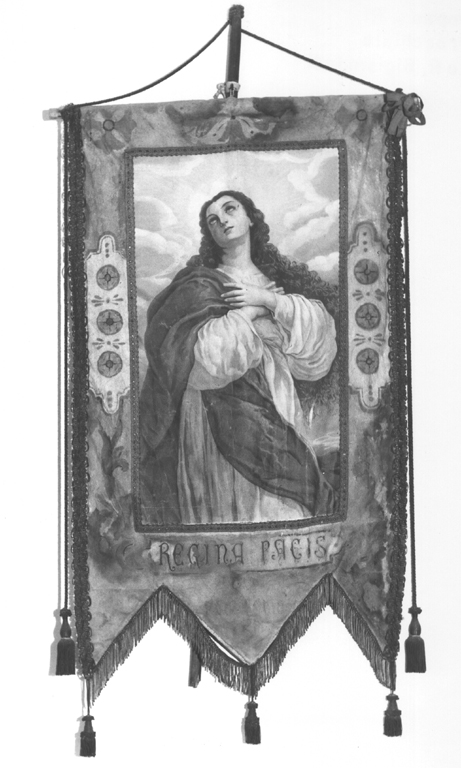 Madonna Regina Pacis (stendardo processionale) - ambito laziale (inizio sec. XX)