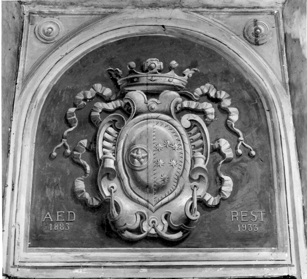 stemma gentilizio dei marchesi Theodoli (dipinto) - ambito laziale (sec. XX)
