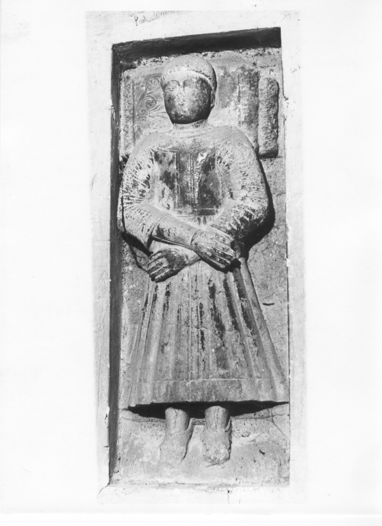 coperchio di sarcofago - ambito laziale (sec. XV)