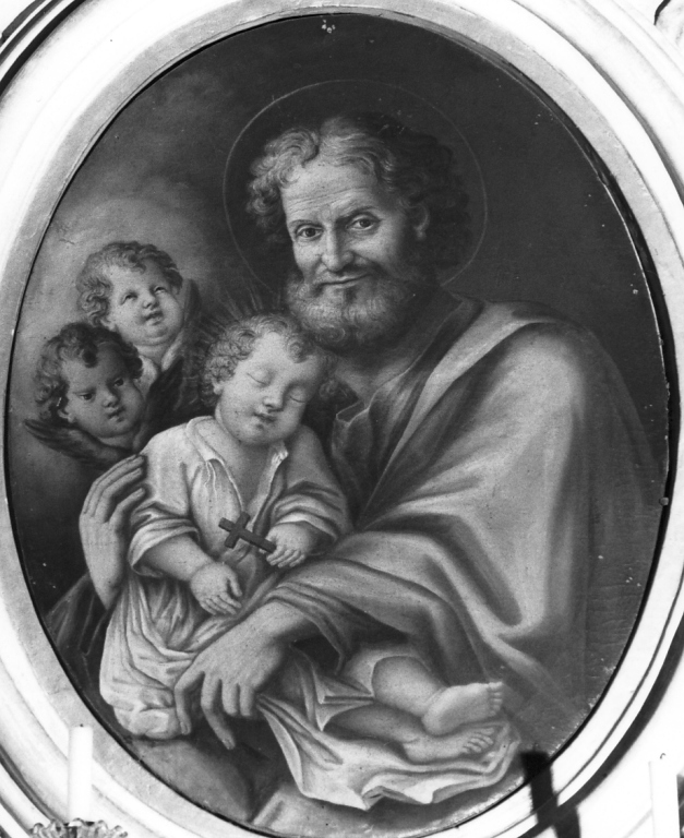 San Giuseppe e Gesù Bambino (dipinto) - ambito laziale (fine sec. XVIII)