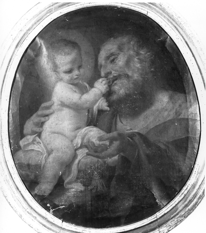 San Giuseppe e Gesù Bambino (dipinto) - ambito laziale (metà sec. XVIII)