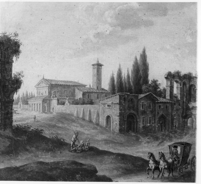 veduta di Roma (dipinto) di Aloisi (metà sec. XVIII)