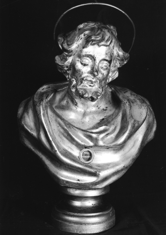 reliquiario - a busto - ambito laziale (metà sec. XVII)