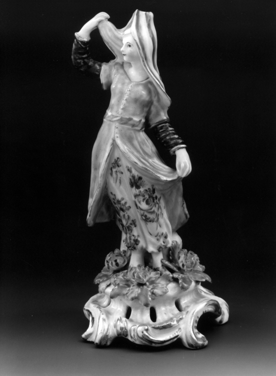dama in costume turco (scultura) - manifattura di Bow (sec. XVIII)