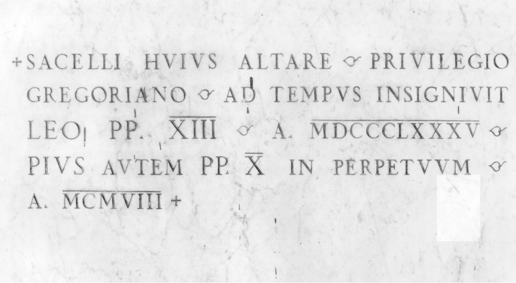 lapide - ambito romano (sec. XX)