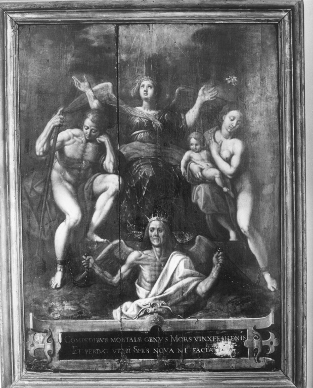 Sangue di Cristo che salva l'umanità (dipinto) - ambito tedesco (seconda metà sec. XVI)
