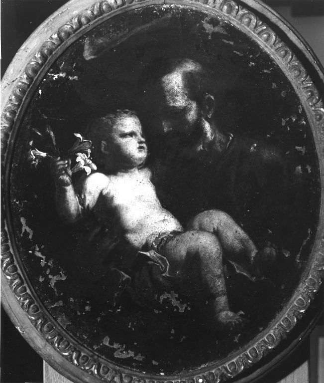 San Giuseppe e Gesù Bambino (dipinto) - ambito romano (fine sec. XVII)