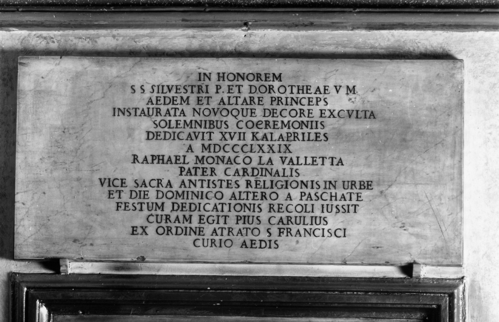 lapide commemorativa - ambito romano (ultimo quarto sec. XIX)