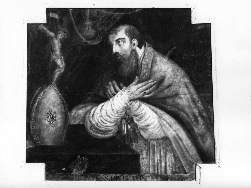 Santo vescovo (dipinto) - ambito laziale (sec. XVII)