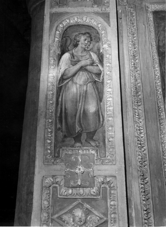 angeli adoranti (dipinto) di Gentileschi Orazio (scuola) (sec. XVI)