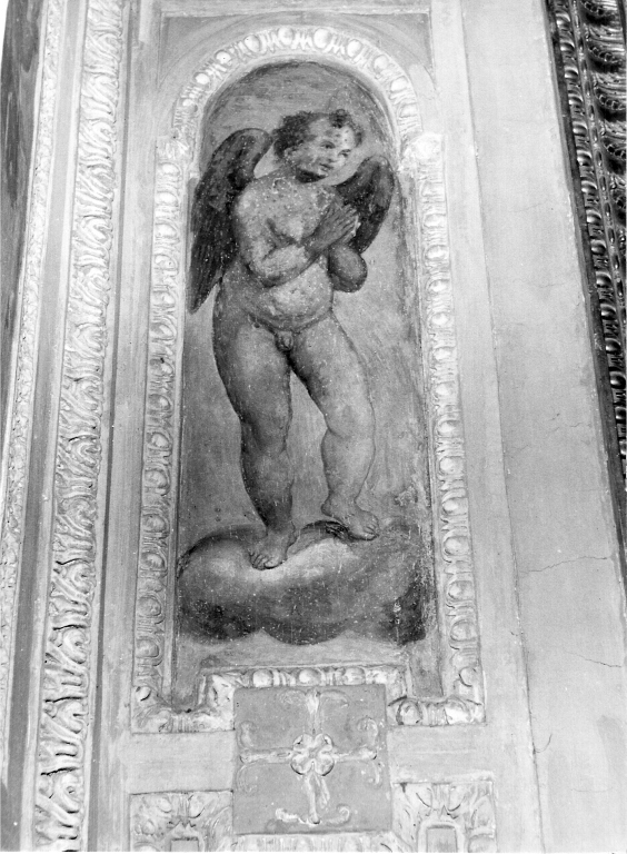 angeli adoranti (dipinto) di Gentileschi Orazio (scuola) (sec. XVI)