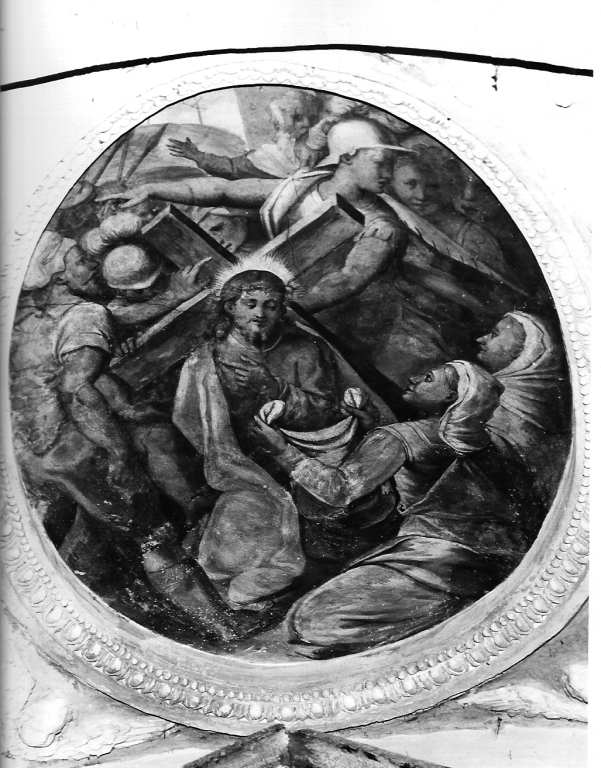 Cristo incontra la Veronica (dipinto) di Gentileschi Orazio (scuola) (primo quarto sec. XVII)