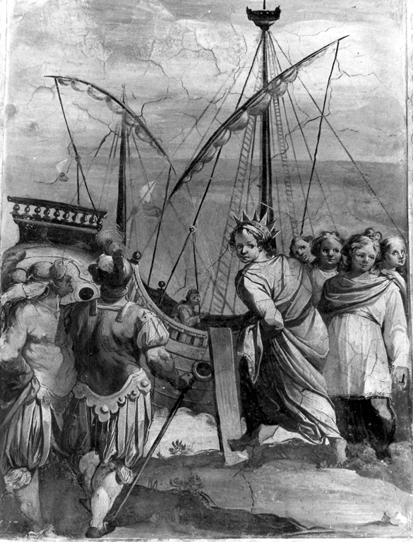 imbarco di Sant'Orsola (dipinto) di Gentileschi Orazio (e aiuti) (sec. XVI)