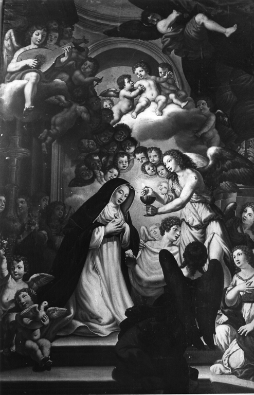 la Comunione della Beata Colomba (dipinto) di Revecci Pietro (attribuito) (seconda metà sec. XVII)