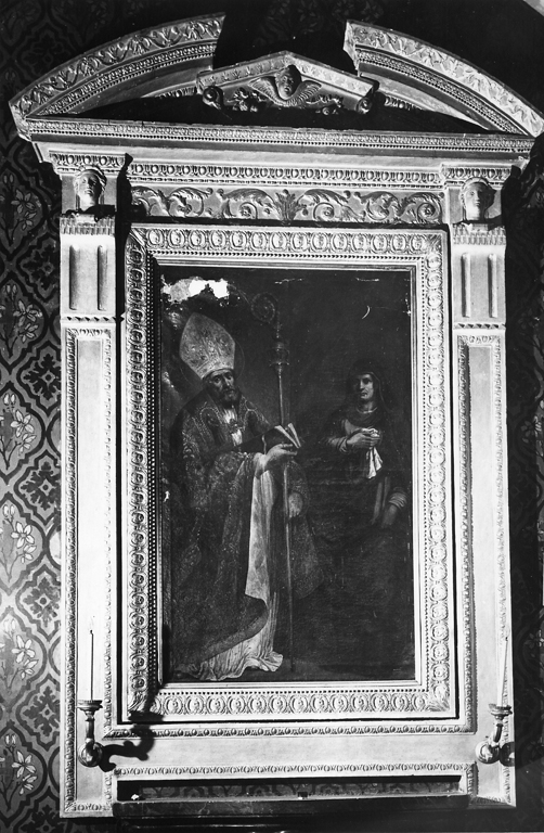 Sant'Eleuterio e Santa Anzia (dipinto) di Cicchini Tobia (attribuito) (sec. XVI)