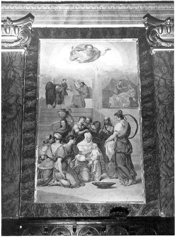 nascita di Maria Vergine (dipinto) di Paoletti Pietro (sec. XIX)