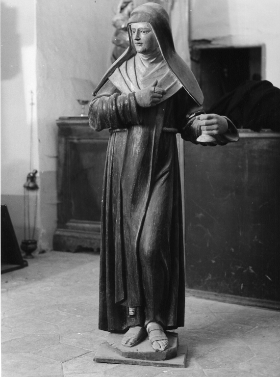 Santa Chiara (statua, opera isolata) - ambito laziale (sec. XVIII)