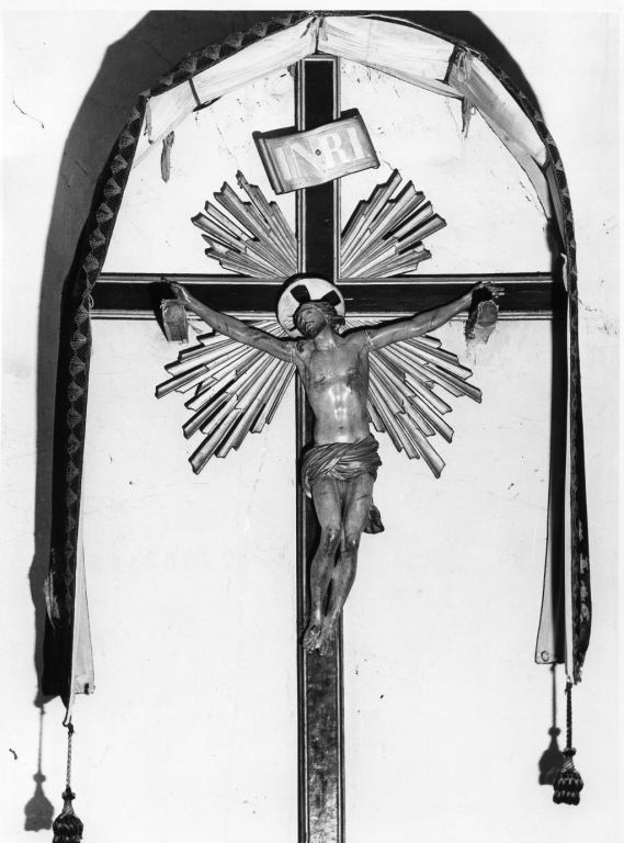 Cristo crocifisso (croce processionale) - ambito laziale (inizio sec. XVIII)