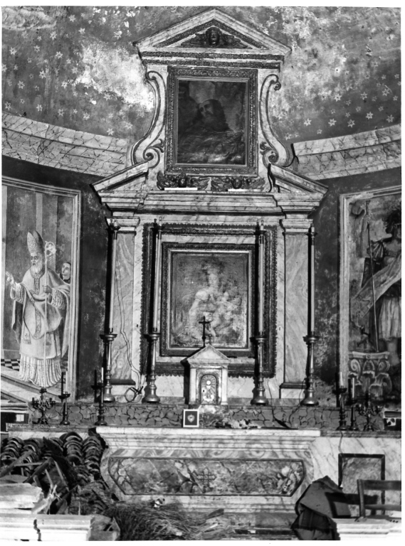 altare maggiore - ambito laziale (fine sec. XVI)