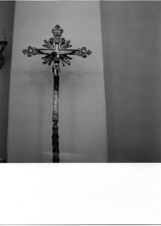 croce processionale - manifattura romana (prima metà sec. XX)
